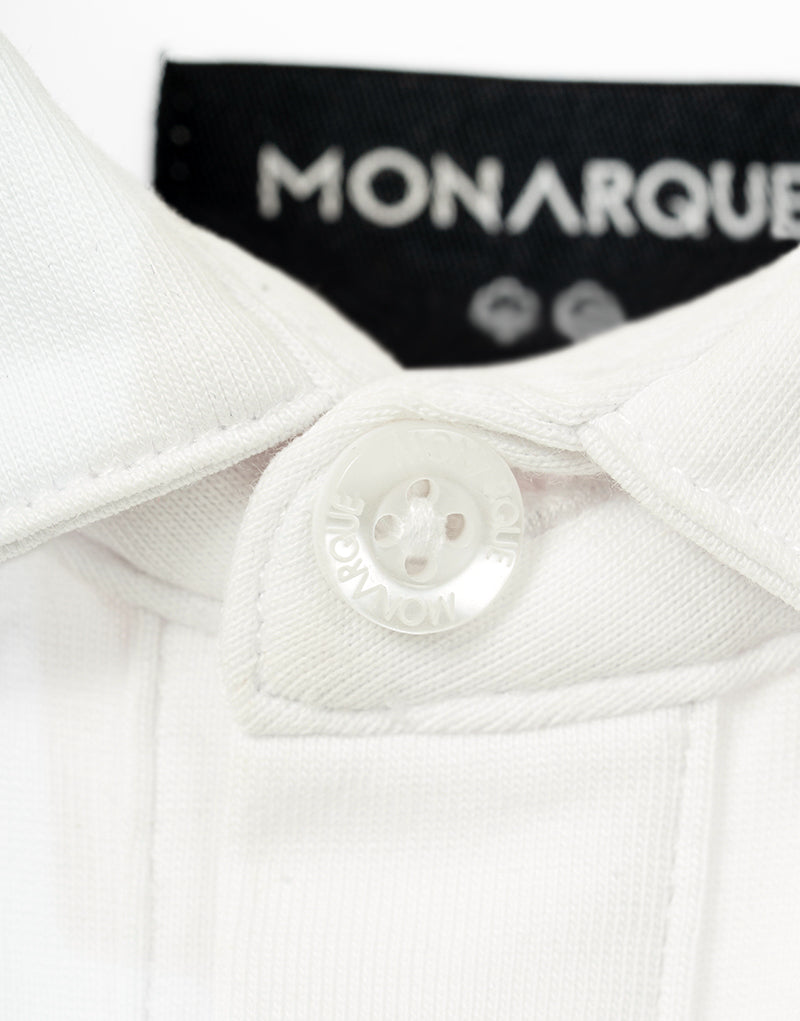 CHEMISE HYBRIDE COTON PIMA MONARQUE - Blanc
