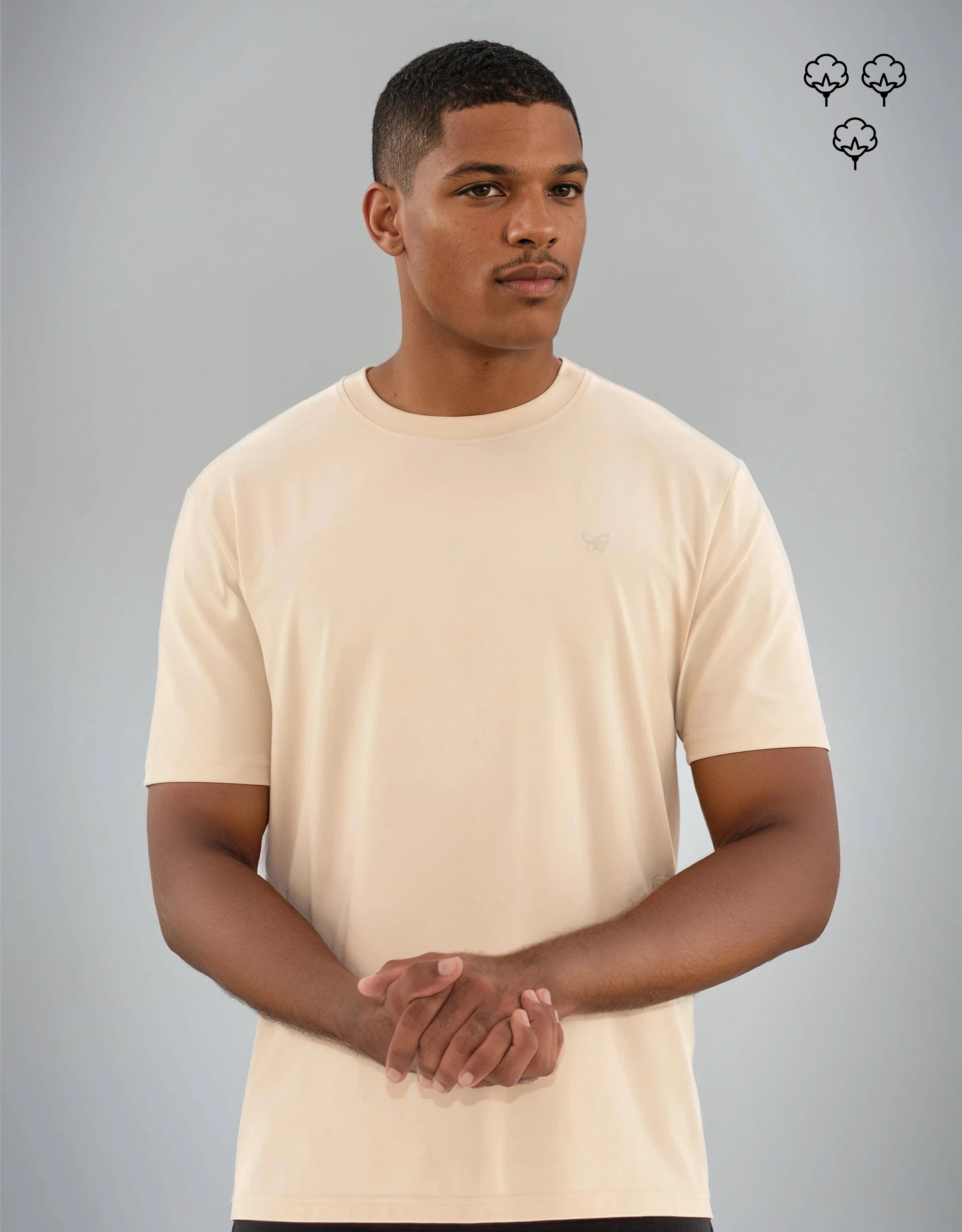 T-SHIRT 200 GRAMMES MONARQUE COTON PIMA ECRU