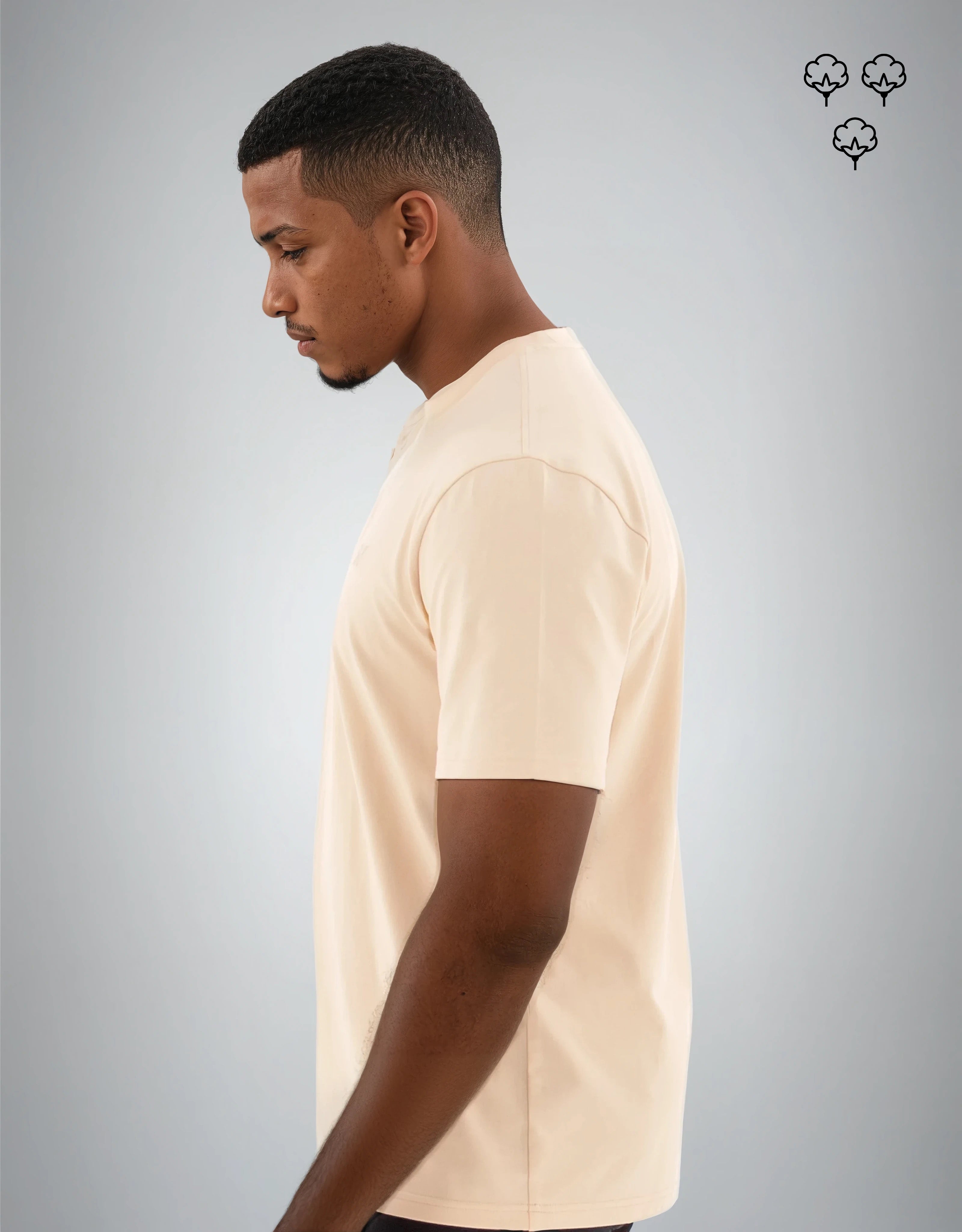 T-SHIRT 200 GRAMMES MONARQUE COTON PIMA ECRU