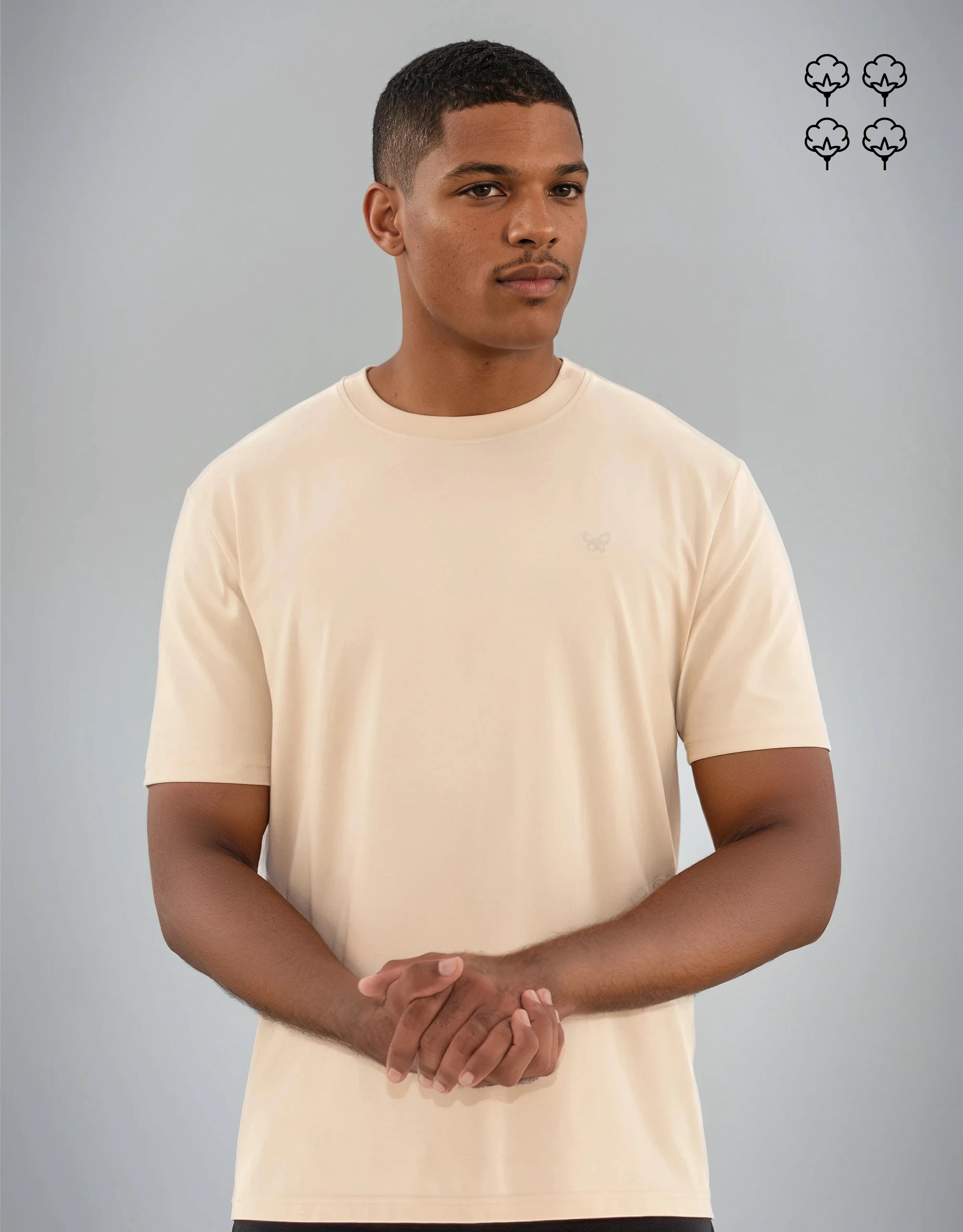 T-SHIRT 220 GRAMMES MONARQUE COTON PIMA ECRU