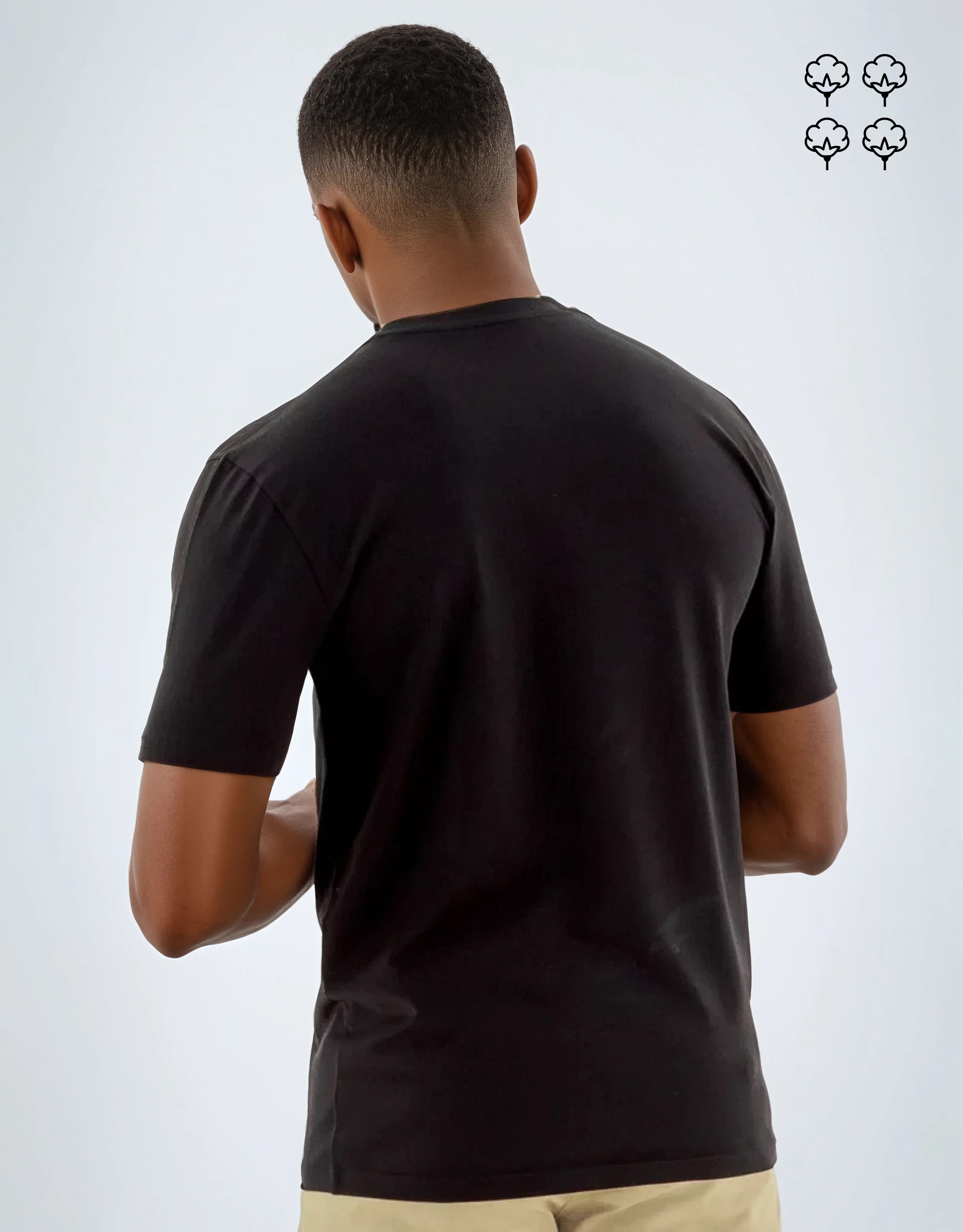 T-SHIRT 220 GRAMMES MONARQUE COTON PIMA NOIR