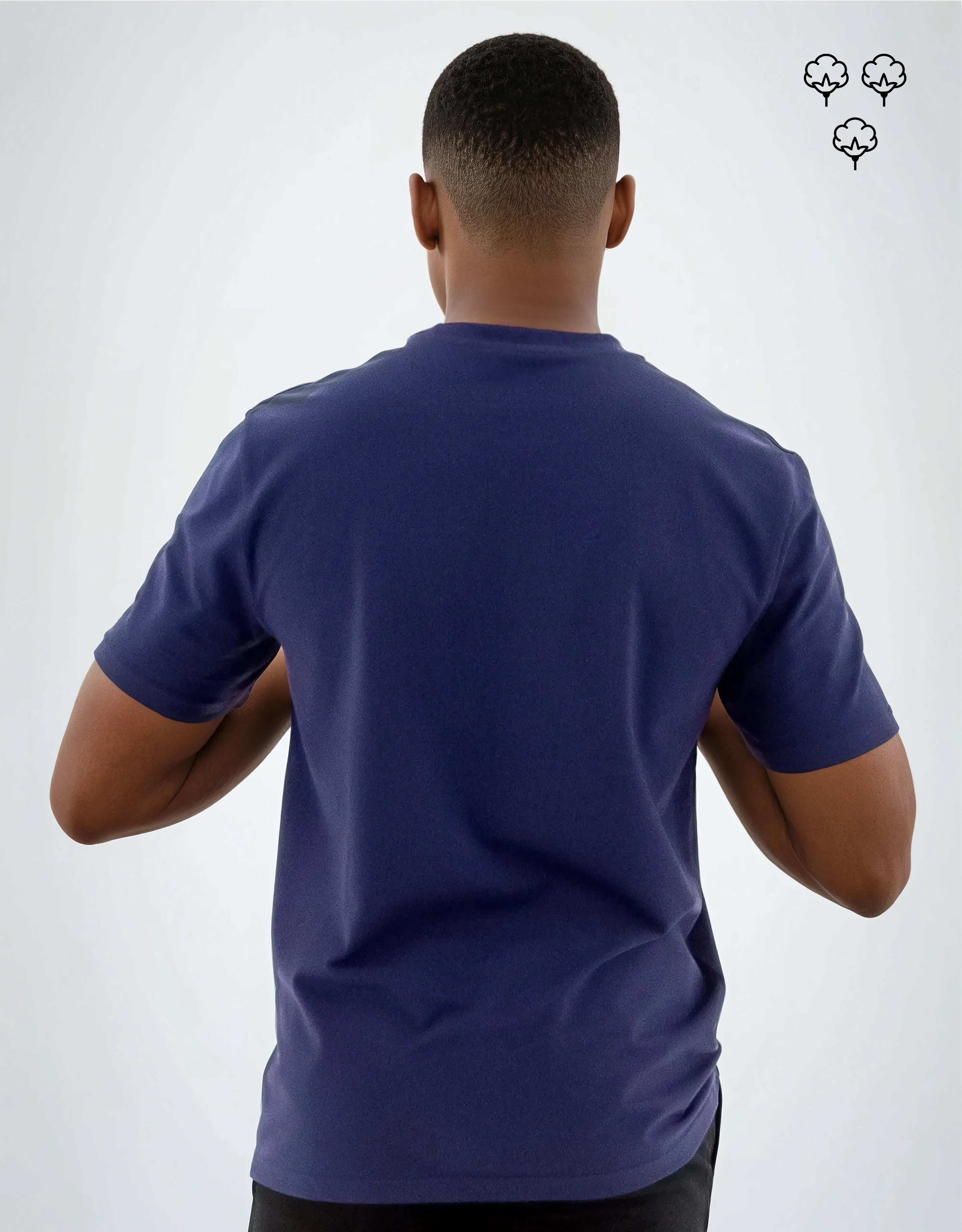 T-SHIRT 200 GRAMMES MONARQUE COTON PIMA BLEU MARINE
