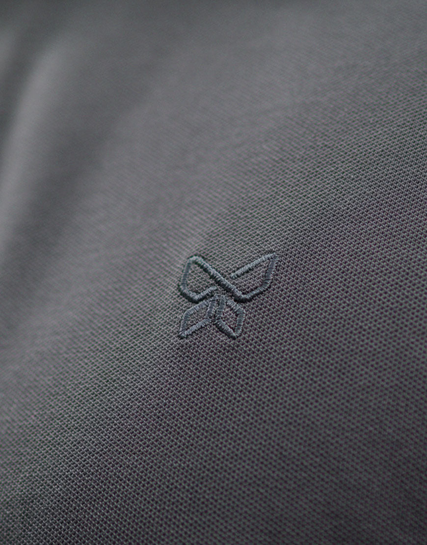 POLO PIQUÉ MONARQUE COTON PIMA GRIS ANTHRACITE