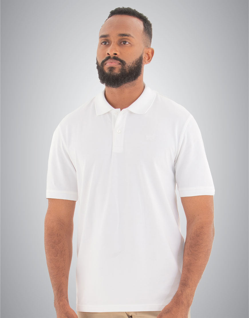 POLO PIQUÉ MONARQUE COTON PIMA Blanc