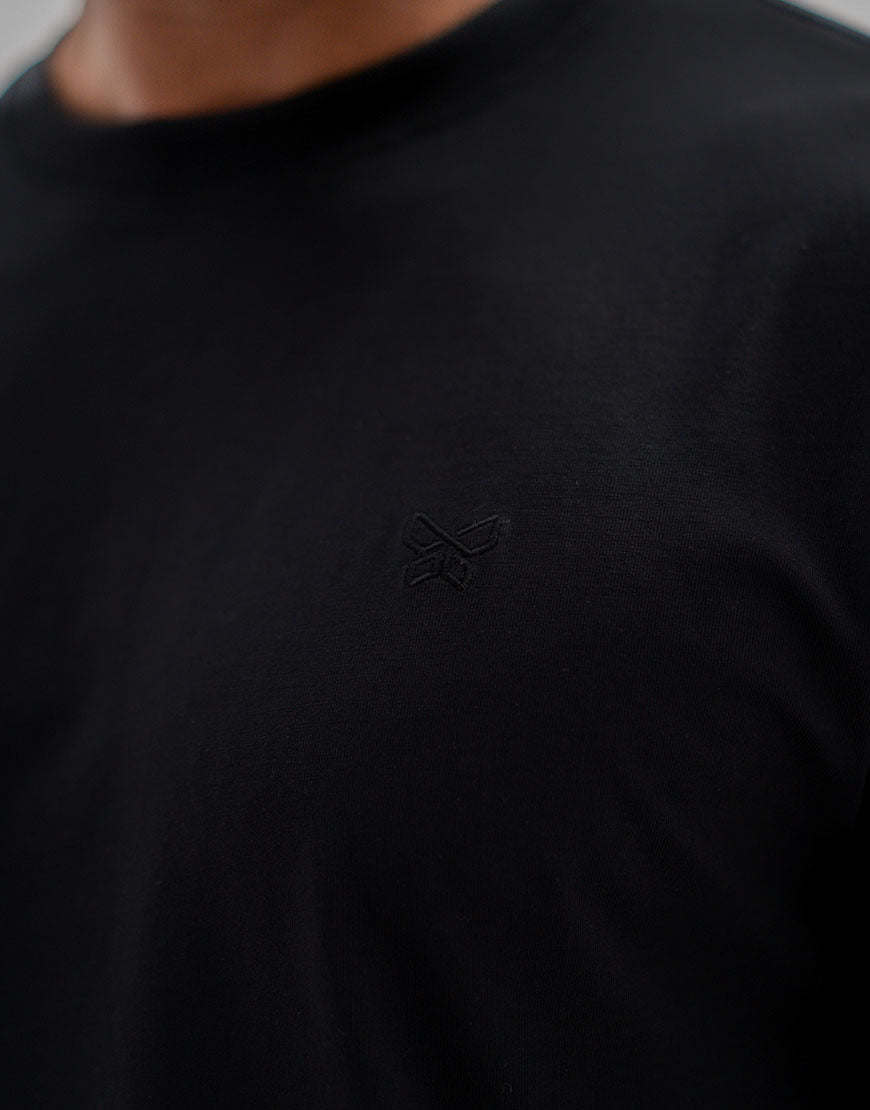 T-SHIRT 200 GRAMMES MONARQUE COTON PIMA NOIR