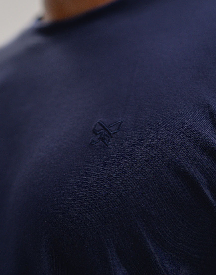T-SHIRT 200 GRAMMES MONARQUE COTON PIMA BLEU MARINE