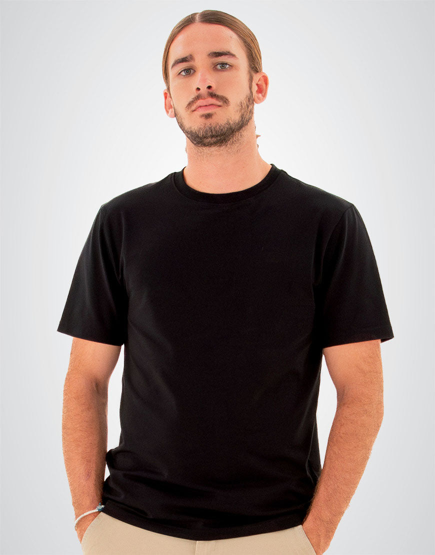T-SHIRT 200 GRAMMES MONARQUE COTON PIMA NOIR