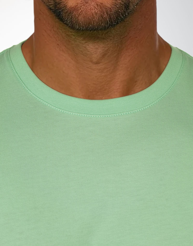 T-SHIRT MONARQUE 100% COTON - VERT JADE